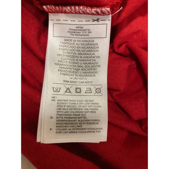 University of Nebraska Cornhuskers Adidas T-Shirt Football Sports Men's Large - Picture 11 of 16